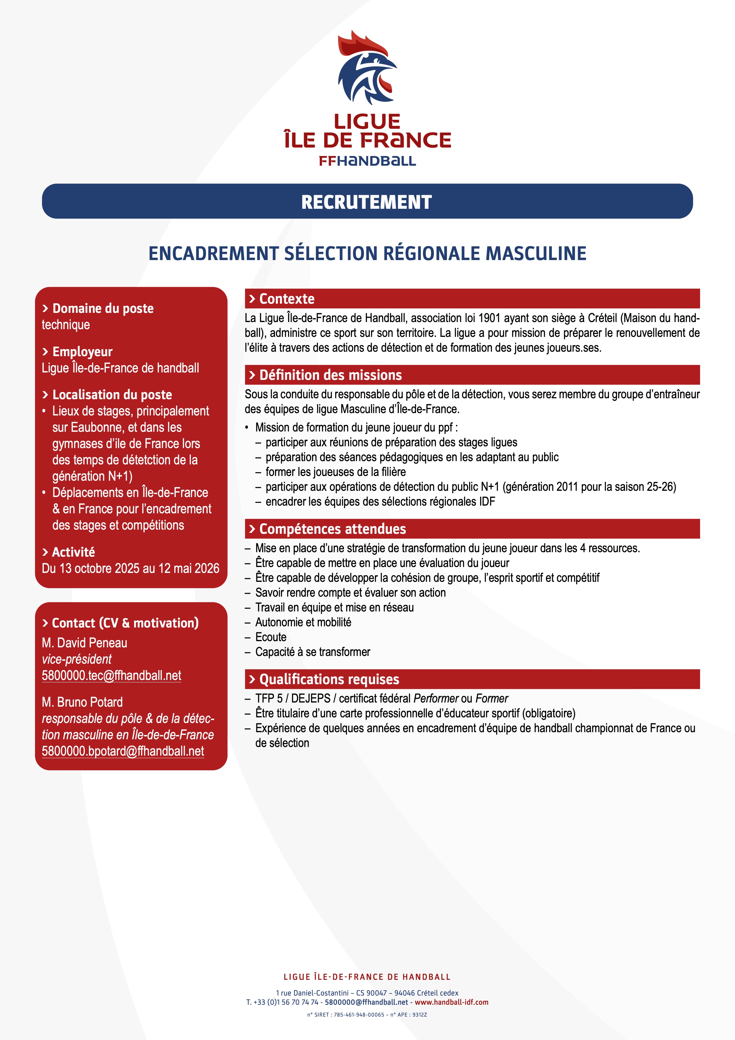 ligueIDF fiche de poste CTF 2024