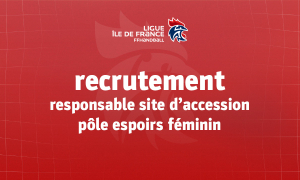 Recrutement responsable site d'accession – pôle espoirs féminin