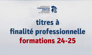 Inscriptions aux titres à finalité professionnelle
