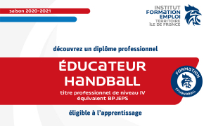 Titre IV professionnel – Éducateur de handball (2020-2021)