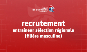 Recrutement entraîneur | filière masculine